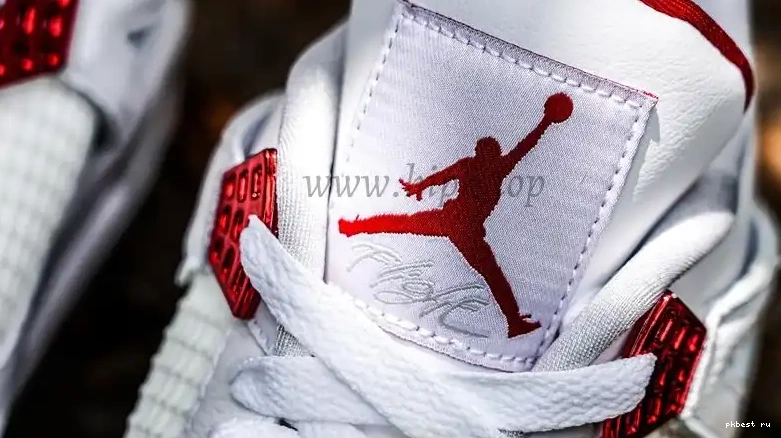PK Red RETAIL 4 Jordan SHIP TO GOD Metallic READY Retro MATERIALS 0507